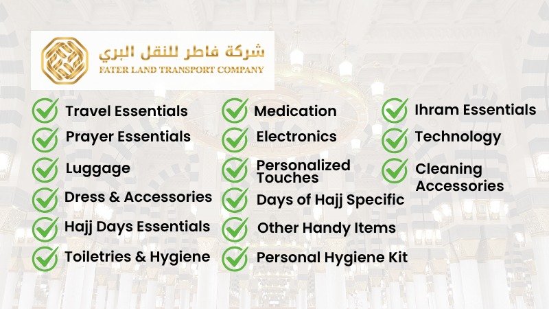 detailed hajj checklist elements detailed hajj checklist elements