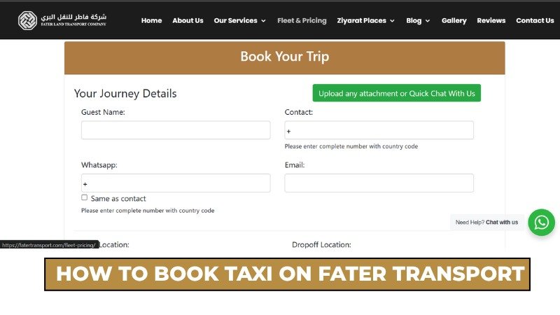 how to book taxi on fater land trasnport how to book taxi on fater land trasnport