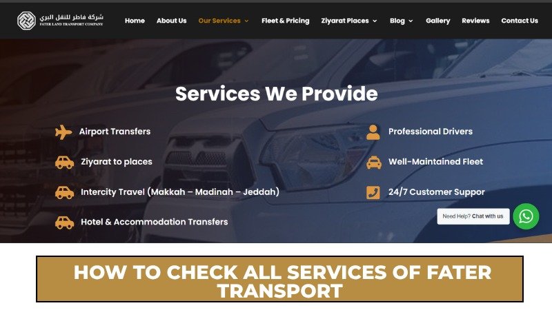 how to check all services of fater transport how to check all services of fater transport