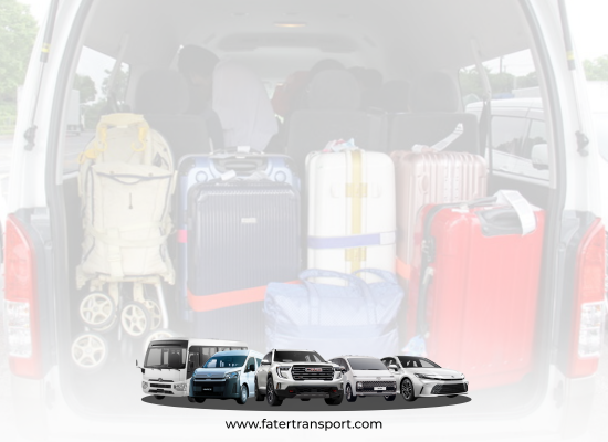 Sedans, GMC, Staria, Hiace, Coaster Luggage Capacity| Fater