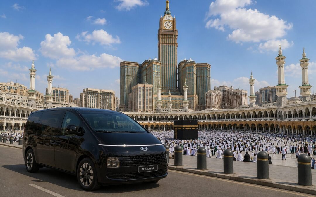 7 seater hyundai staria umrah taxi service